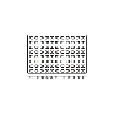 54848 Silicone Moulds Mini Twist Mould 600x400mm / 12ml