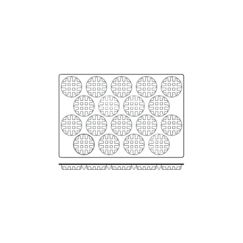 54851 Silicone Moulds Waffle Mould 600x400mm