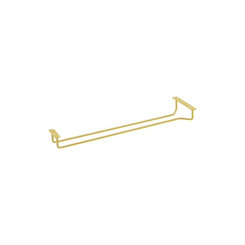 56140 Glassware Storage Glass Hanger - Single Row - Brass 400mm
