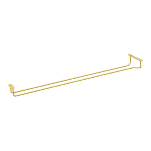 56160 Glassware Storage Glass Hanger - Single Row - Brass 600mm