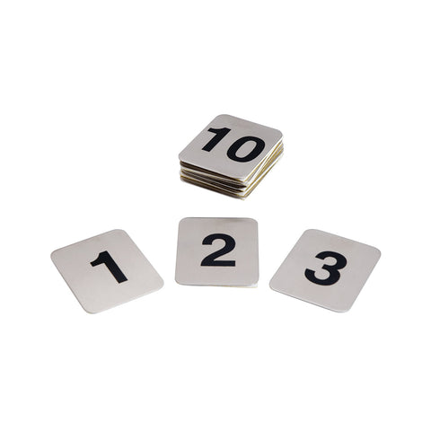 57430 Adhesive Table Number Sets Flat Adhesive Table Numbers Set 21-30 50x40mm