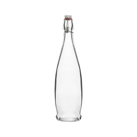 68505 Trenton Basics Glass Bottles Modern Clear Water Bottle 1000ml