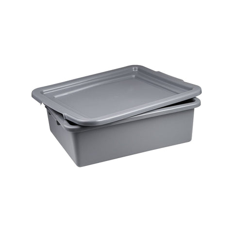 69313-GY Tote Box Base Grey 530x430x175mm CH May Catering Supplies