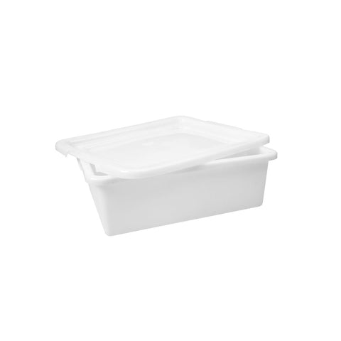 69323-W Tote Box Lid White 530x430mm CH May Catering Supplies