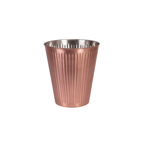 70902 Wine Bucket - Ribbed Copper Finish 265x290mm