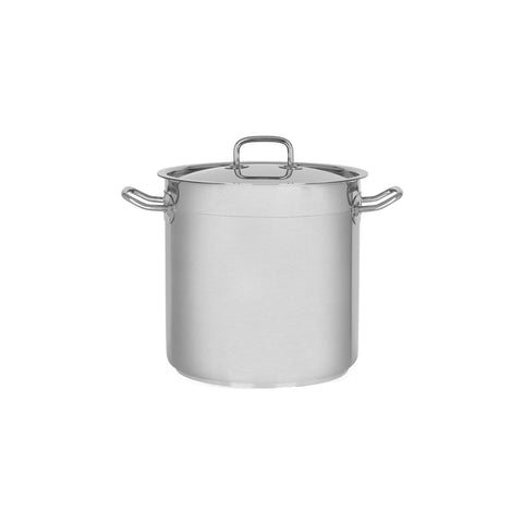 73212 Chef Inox Professional Stockpot w/ Lid 240x240mm / 10.75lt