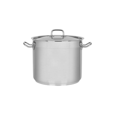 73213 Chef Inox Professional Stockpot w/ Lid 280x240mm / 14.75lt