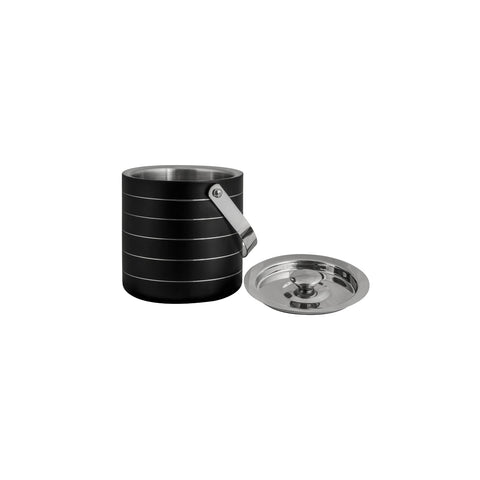 73602 Moda Beverage Tubs, Buckets & Drip Trays Ice Bucket Black w/ Lid 170x255mm
