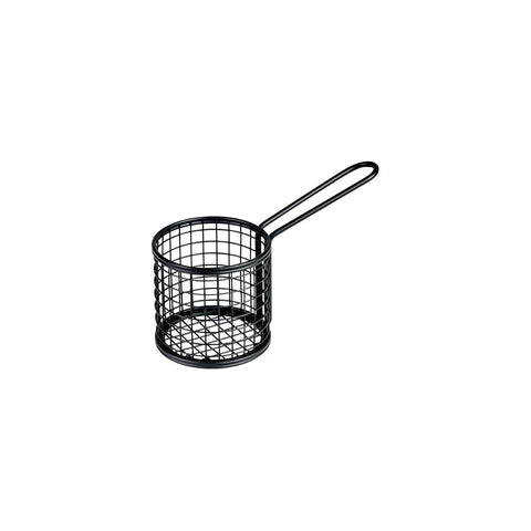 73818-BK Presentation Pieces Moda Soho Round Service Basket 84x80mm