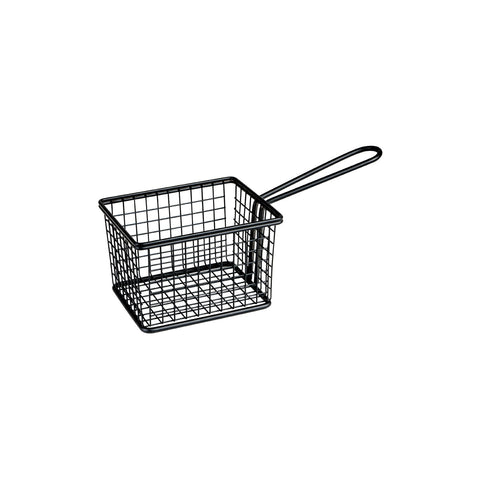 73822-BK Presentation Pieces Moda Soho Rectangular Service Basket Black 120x100x80mm