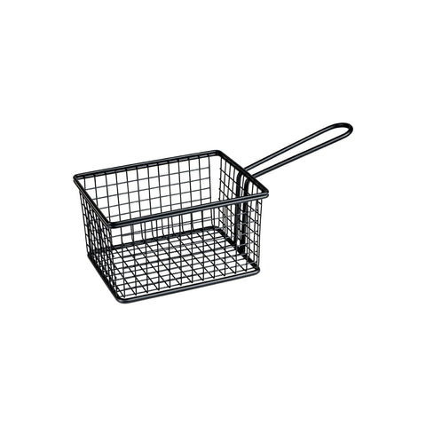 73824-BK Presentation Pieces Moda Soho Rectangular Service Basket Black 142x114x80mm