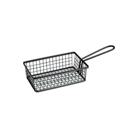 73826-BK Presentation Pieces Moda Soho Rectangular Service Basket Black 160x104x50mm