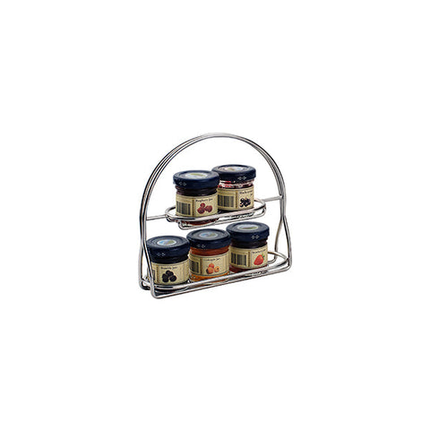 74675 Jam Stands Athena 5 Jar Jam Stand Stainless Steel 160x54x152mm