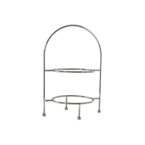 76270 Platter Stands Trenton Round 2-Tier Display Stand 470mm