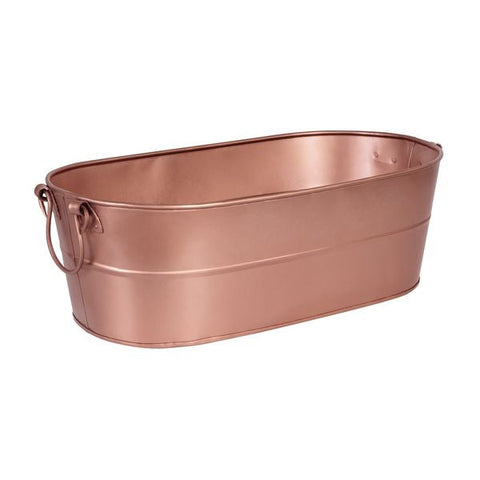 76631 Moda Beverage Tubs, Buckets & Drip Trays Brooklyn Oval Beverage Tub Satin Copper 530x290x180mm