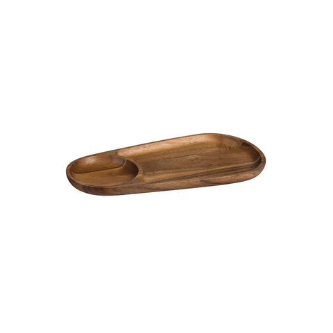 76848 Moda Artisian Wooden Servingware Combination Board w/ Well 200x400mm