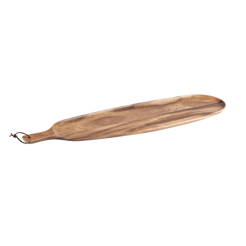 76851 Moda Artisian Wooden Servingware Rustic Oval Paddle Board w/ Lip 515x180mm