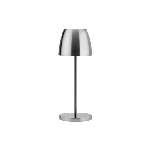 769105 Utopia Illumina LED Table Lamp Monteserrat Silver Cordless Lamp 300x110mm
