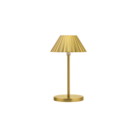 769203 Utopia Illumina LED Table Lamp Aruba Gold Cordless Lamp 230x130mm