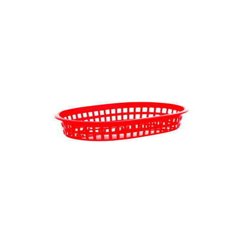 78705 Chef Inox Coney Island Basket Red Plastic 270x180x40mm