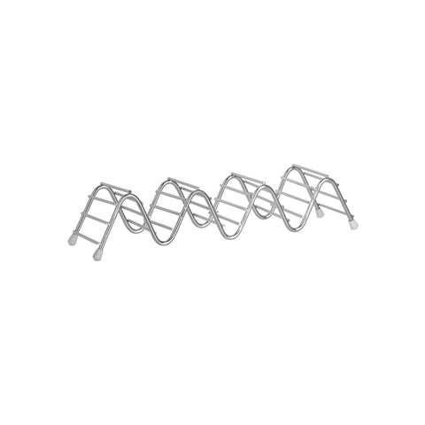 78709 Chef Inox Coney Island 3-Compartment Wire Taco Holder / Stand 240x60x50mm