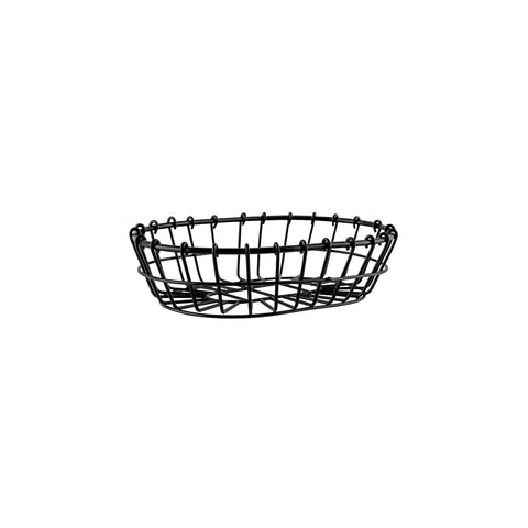 78742 Chef Inox Coney Island Patina Oval Wire Basket Black 230x155x60mm