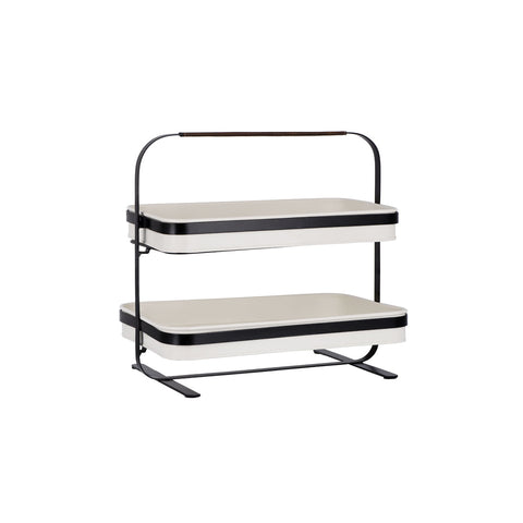 78888 Chef Inox Coney Island Crème 2-Tier Display Stand 380x260x370mm