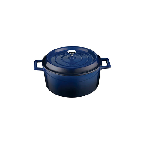 799020-BL Round Casserole Round Casserole Blue Cast Iron 100x200mm / 2.6Lt