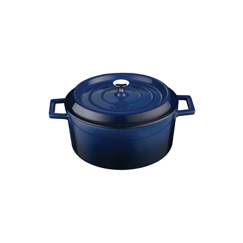 799024-BL Round Casserole Round Casserole Blue Cast Iron 115x240mm / 4.5Lt