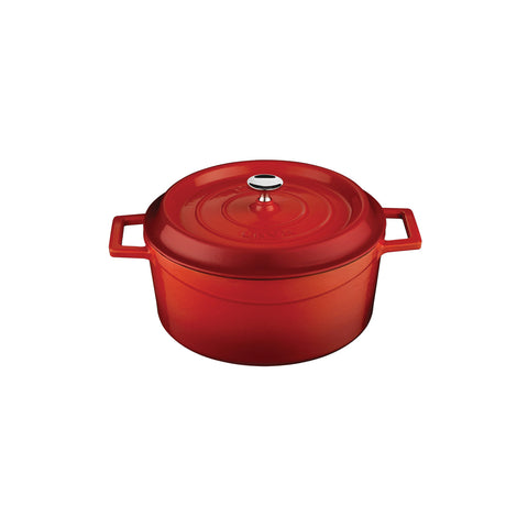 799024-R Round Casserole Round Casserole Red Cast Iron 115x240mm / 4.5Lt