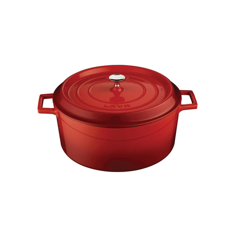 799028-R Round Casserole Round Casserole Red Cast Iron 125x280mm / 6.7Lt