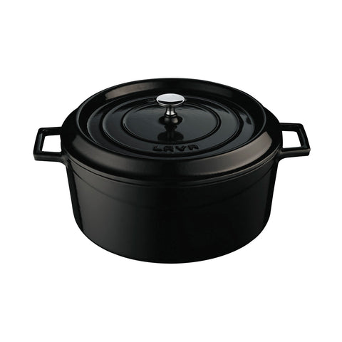 799032-BK Round Casserole Round Casserole Black Cast Iron 150x320mm / 9.8Lt