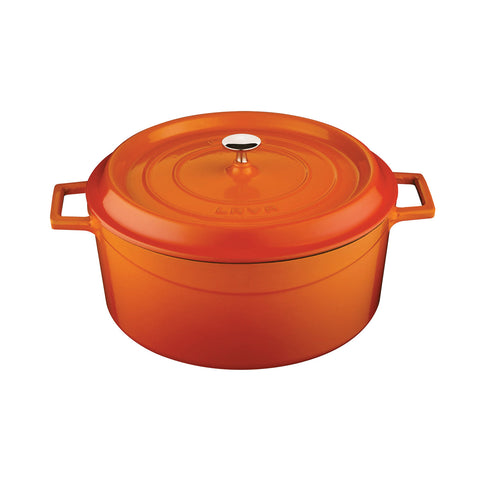 799032-O Round Casserole Round Casserole Orange Cast Iron 150x320mm / 9.8Lt