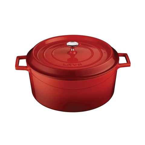799032-R Round Casserole Round Casserole Red Cast Iron 150x320mm / 9.8Lt