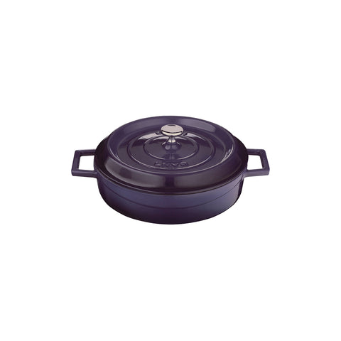 799224-P Low Round Casserole Low Round Casserole Purple Cast Iron 240mm / 2.4Lt