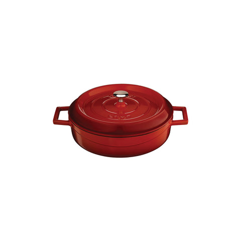 799224-R Low Round Casserole Low Round Casserole Red Cast Iron 240mm / 2.4Lt