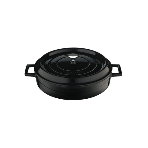 799228-BK Low Round Casserole Low Round Casserole Black Cast Iron 280mm / 3.4Lt