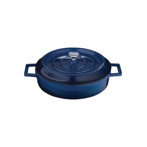 799228-BL Low Round Casserole Low Round Casserole Blue Cast Iron 280mm / 3.4Lt