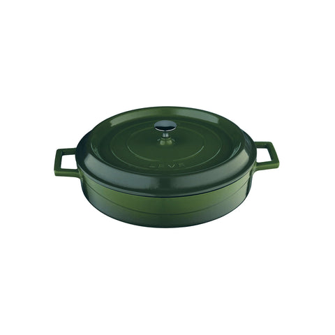 799228-GN Low Round Casserole Low Round Casserole Green Cast Iron 280mm / 3.4Lt