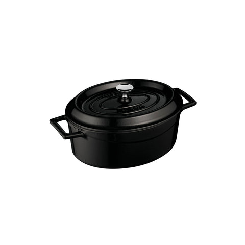 799525-BK Oval Casserole Oval Casserole Black Cast Iron 250x205x100mm / 3.3Lt