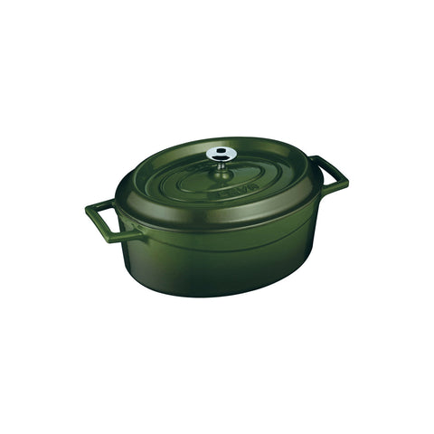 799525-GN Oval Casserole Oval Casserole Green Cast Iron 250x205x100mm / 3.3Lt