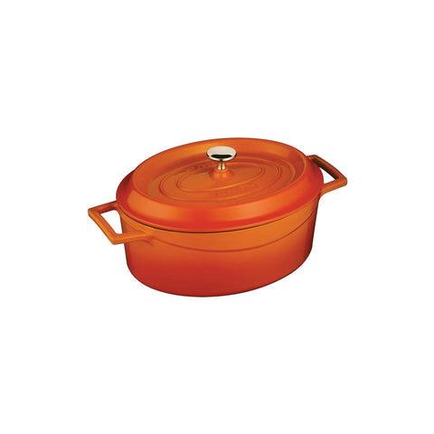 799525-O Oval Casserole Oval Casserole Orange Cast Iron 250x205x100mm / 3.3Lt