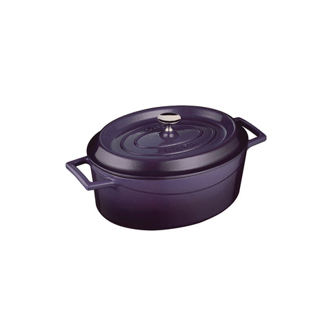 799525-P Oval Casserole Oval Casserole Purple Cast Iron 250x205x100mm / 3.3Lt