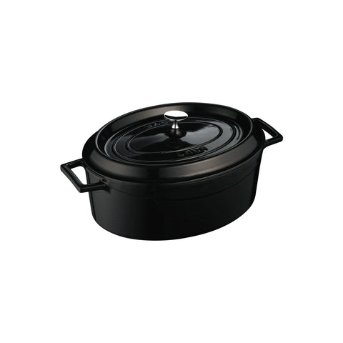 799529-BK Oval Casserole Oval Casserole Black Cast Iron 290x230x110mm / 4.8Lt