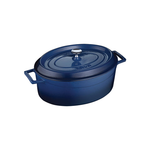 799529-BL Oval Casserole Oval Casserole Blue Cast Iron 290x230x110mm / 4.8Lt