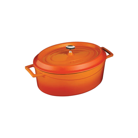 799529-O Oval Casserole Oval Casserole Orange Cast Iron 290x230x110mm / 4.8Lt
