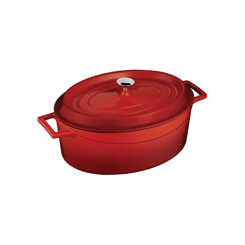 799529-R Oval Casserole Oval Casserole Red Cast Iron 290x230x110mm / 4.8Lt