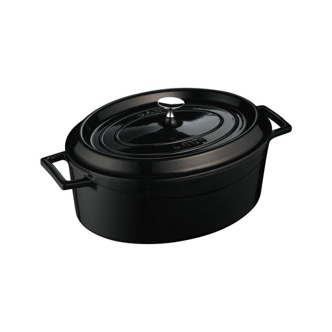 799533-BK Oval Casserole Oval Casserole Black Cast Iron 330x265x120mm / 6.4Lt