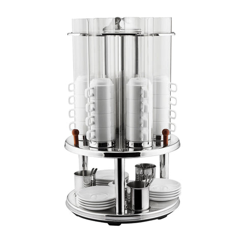 83090 Dispensers & Spare Parts Sunnex Revolving Cup Dispenser - Holds 48 Cups 360x655mm
