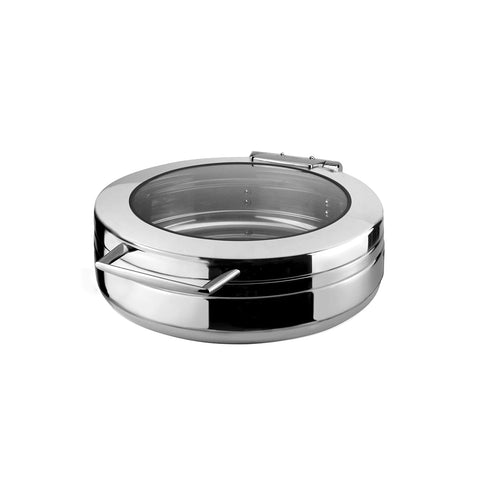 8310003 Athena Prince Induction Chafer Prince Round Induction Chafer Small - Glass Lid 400x490x150mm